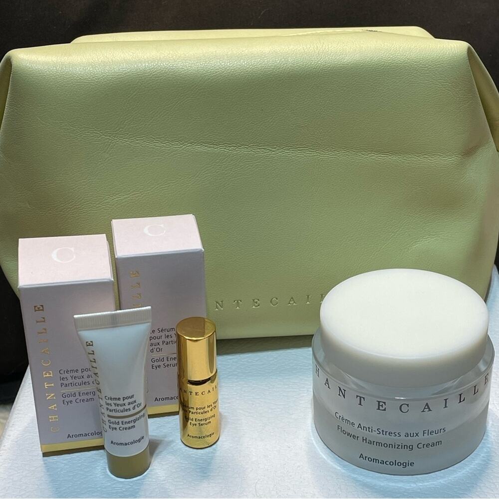 Chantecaille Skincare -Gold eye serum and Gold Eye Cream travel, Full Size Cream
